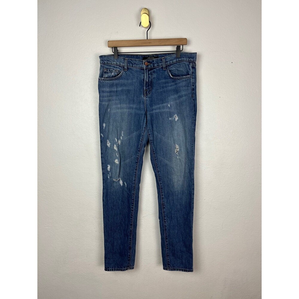 J Brand Jake Cherish Slim Boyfriend Light Medium Wash Relaxed Fit Jeans Size 29